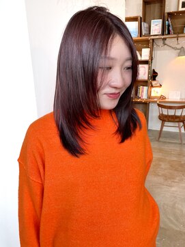 ヘアーアイストゥーレ(HAIR ICI TRE) お手入れが楽なレイヤーカット 暖色カラー