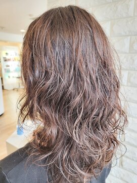 松本平太郎美容室 吉祥寺パートファイブ(PART5) ロングローレイヤーウェーブ×クリープパーマ×イノアカラー