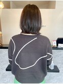 ブリーチなしグレージュカラーレイヤーミディアム20代30代40代