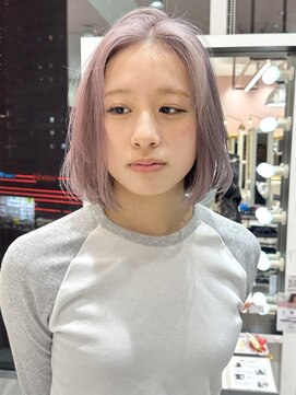 リー 梅田(Lee) Ryosuke/ブリーチ二回/グレージュ/ラベンダーグレージュ