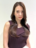オーロ 塚口店(ORO)&nbsp;20代30代大人ガーリーダークアッシュミディアムレイヤーカット