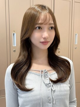 ルームバイシー 新宿(Loom. by Sea) ココアベージュ×レイヤー[小顔/黒髪/オリーブグレー]