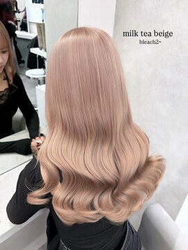 ベレーザ 渋谷(BELEZA) 17392ホワイトブロンドグレーブラウン全頭ブリーチダブルカラー