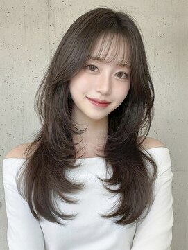 シュガーアンドソルト(SUGAR&SALT) 韓国風レイヤーカットでつくる柔らか垢抜けロング