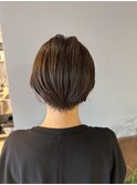 大人のニュアンス刈り上げすっきりシルエット丸みショート/ボブ