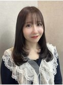 韓国スタイル/ミディアムレイヤー/透明感カラー/Chihiro