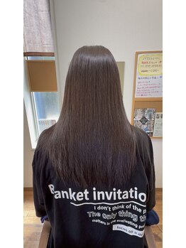 白うさぎの写真/髪質改善ストレートは日本最高峰のメテオ使用！オーダーメイドの艶髪へ◎