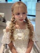 オモチャ 銀座(OMOCHA)&nbsp;ゆるふわツインアレンジ/編み込みヘアセット