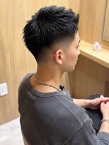アエル 宝塚南口駅前店(aeru) 黒髪フェードアップバングショート【宝塚南口駅前駅】