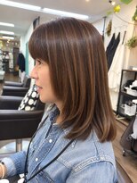 アジュガヘア(ajuga hair)&nbsp;ハッシュレイヤーカット、ハイライトカラー