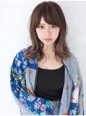 重軽フレンチレディルーズパーマプチウルフくびれこなれセミディ