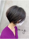 【mag  ginza】立体感くびれショートボブ×ハイライトカラー