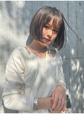 切りっぱなしボブ/ボブ/前髪/前下がり/表参道/原宿/明治神宮前