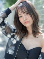 【ROMA銀座】大人ブルーグレージュ/くびれ巻き風デジタルパーマ
