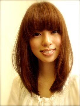 デラ バイ アフロート(DELA by afloat) 重めバングがおしゃれロング【DELA by afloat 西山くるみ】