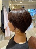 大人かわいいひし形小顔ショートボブ20代30代40代