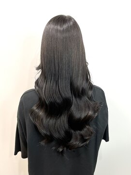 ピープスアンドスー 表参道 渋谷(Peeps&Suu.) 黒髪　艶髪　艶カラー　ブルーブラック　ダークグレー　髪質改善