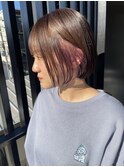 ash brown×smoky pink