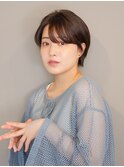 柔らかアッシュブラウンショート