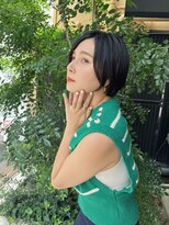 ルービック 梅田茶屋町(Rubik)&nbsp;大人ショートヘア/20代30代40代/黒髪ハンサムショート