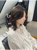 大人ボブ　ふんわりミディアム　レイヤーボブ