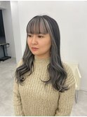 シルバーフェイスフレーミングカラー