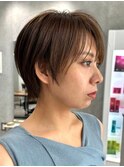 30代40代大人女性/前髪ありショートボブ/ショートヘア/髪質改善