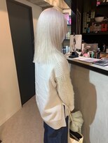 ペレ 栄店(PELE) デザインカラー/レイヤーカット/ウェットヘア/オリーブベージュ