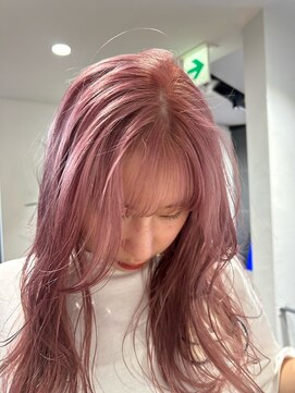 トレス(TRESS) くすみベージュ/ケアブリーチ/顔まわりカット／透明感カラー