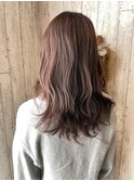 ピンクブラウンカラー