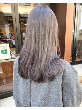 コフィー バイ メルト 吉祥寺(cofy by melt) 【松本咲花】透明感冬カラーグレージュ初カラーワンカールロング