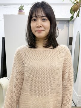 イコ 表参道原宿(ico) 地毛風カラー 顔まわりレイヤー