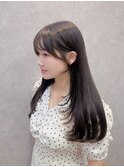 韓国風レイヤー × 艶髪チョコレートブラウン