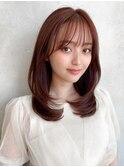 イメチェンウルフひし形シルエット外ハネボブ美髪ワンカール