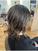 ブリーチなしハイライトスタイル