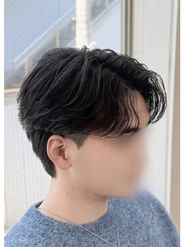 バース 梅田中崎町店(BIRTH) ニュアンスパーマ　センターパート　曲がる縮毛矯正