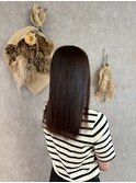 髪質改善×うる艶ストレート×セミロング