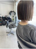 ぱっつんボブ/切りっぱなし/西金沢