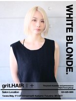 グリット ヘアープラス(grit.HAIR|+)&nbsp;【grit.】ホワイトブロンド/ボブ