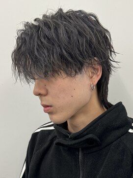 ロンド ローガン 名駅(Lond LOGAN) メンズ縦落ちパーマスタイル