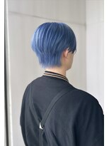 コレロ ヘアー(KORERO hair)&nbsp;アイスブルー×センターパート