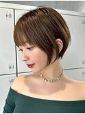 30代40代大人女性/前髪ありショートボブ/ショートヘア/髪質改善