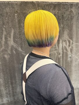 グラスペディア(graspedia) ハイトーン/デザインカラー/裾カラー/ビビッドカラー/イエロー