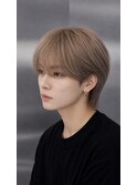 サンウォン風長めシースルーマッシュニュアンスパーマ韓国ヘア