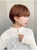 ハンサムショート/丸みショートボブ/20代30代40代50代/顔周り