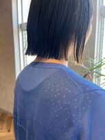 サクラ 岐阜(SAKURA)&nbsp;縮毛矯正で収まり良い　切っぱなしボブ