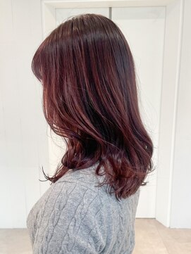 アルバム 新宿(ALBUM SHINJUKU) 秋色ピンクヘアー透明感カラーオリーブカラー_ba536031