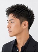 メンズ/アップバング/ツーブロック/ビジネスマン