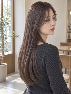 カリネバイフィエル(CALINER by Fier) 酸性ストレート×縮毛矯正×髪質改善／上品艶ロング