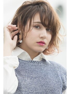 オリーブフォーヘアー(olive For hair) ☆斜めバングショートボブ☆【olive for hair】03-6914-0898